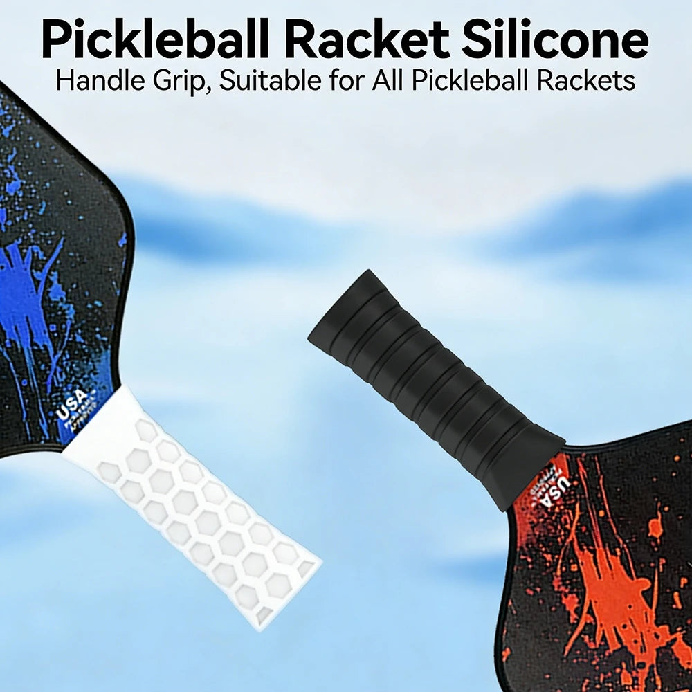 HexGrip Pro™ – Silicone Pickleball Paddle Grip Cover | Shock-Absorbing, Non-Slip, Universal Fit