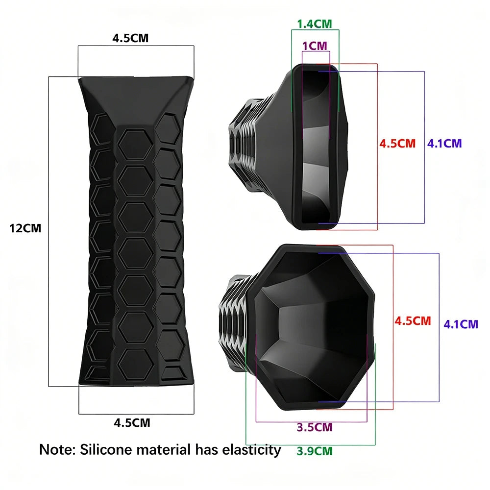 HexGrip Pro™ – Silicone Pickleball Paddle Grip Cover | Shock-Absorbing, Non-Slip, Universal Fit